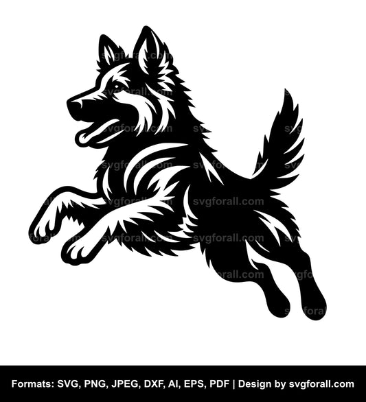 Jumping Dog SVG PNG