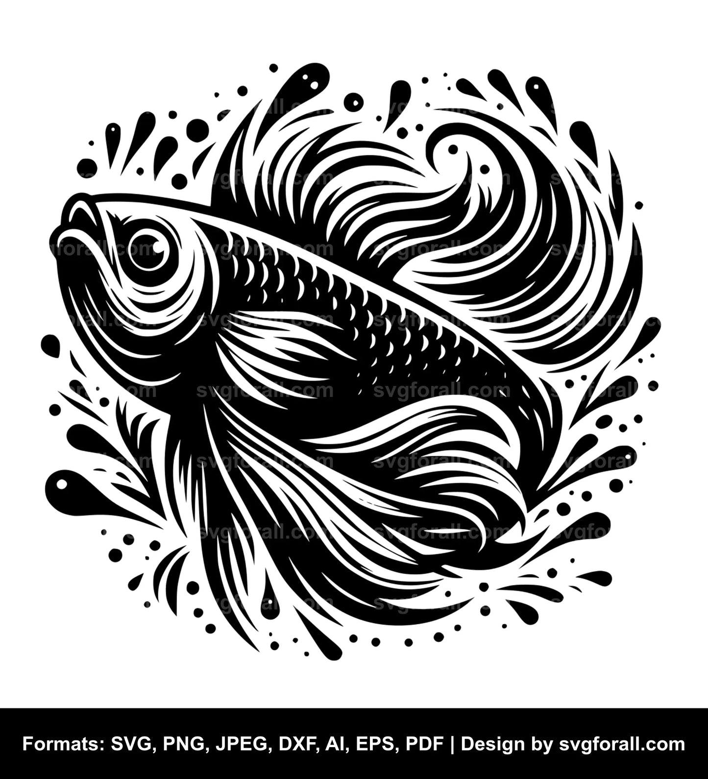 Jumping Fish SVG