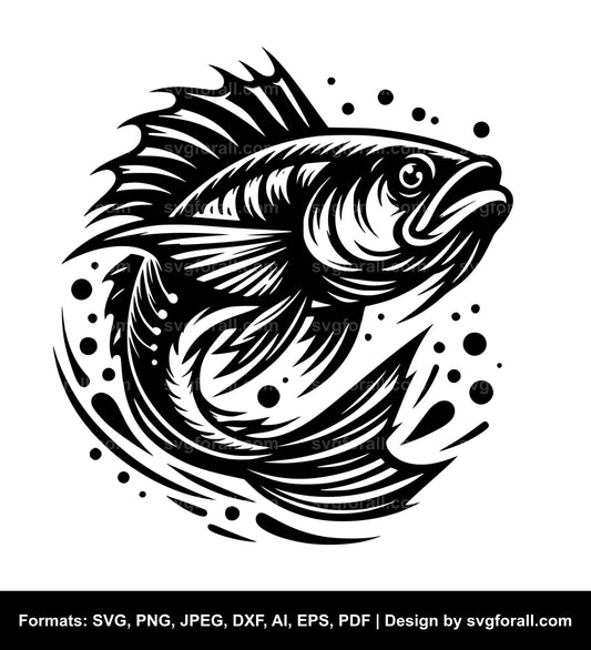 Jumping Fish SVG Download