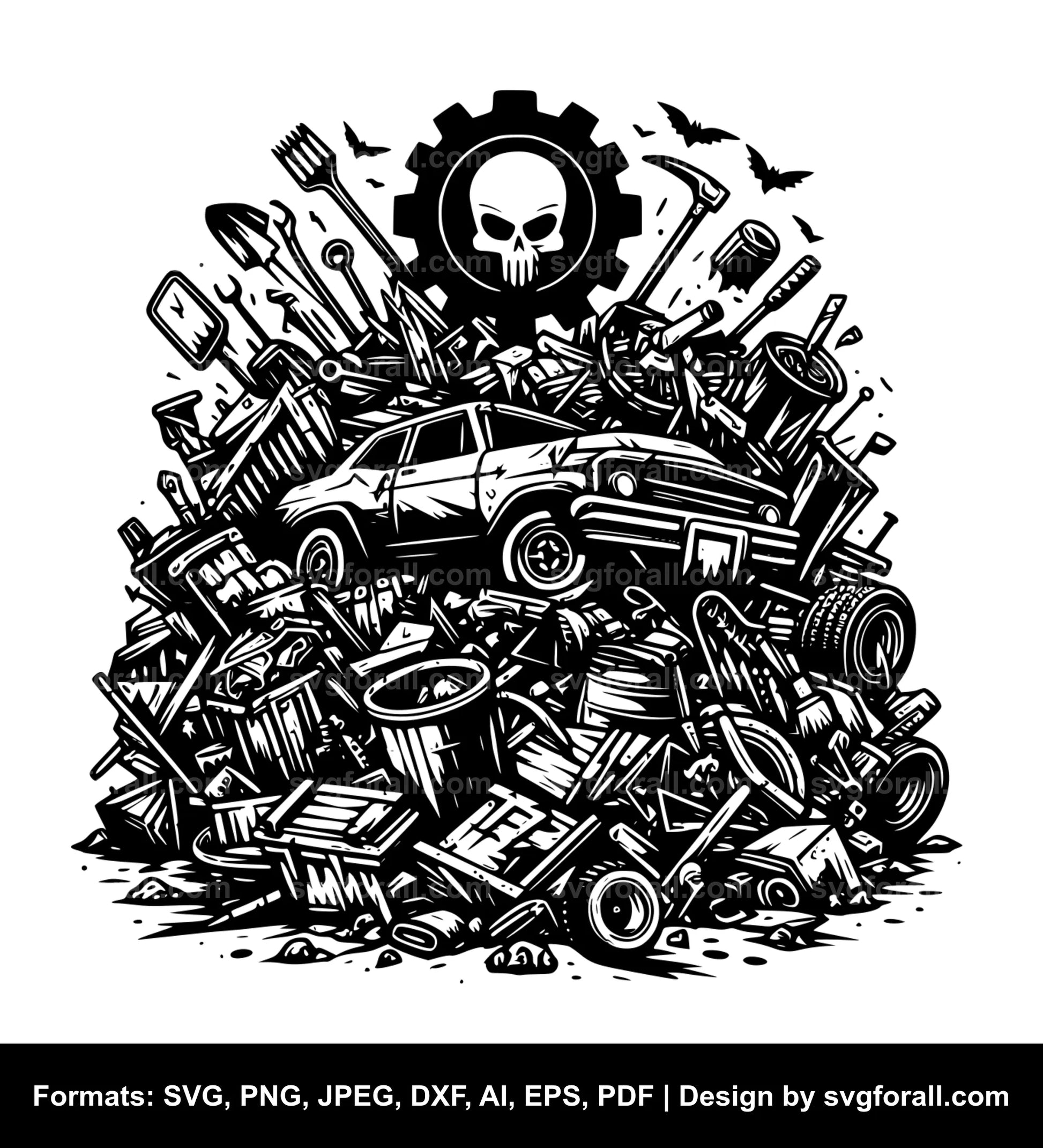 Junkyard SVG Vector