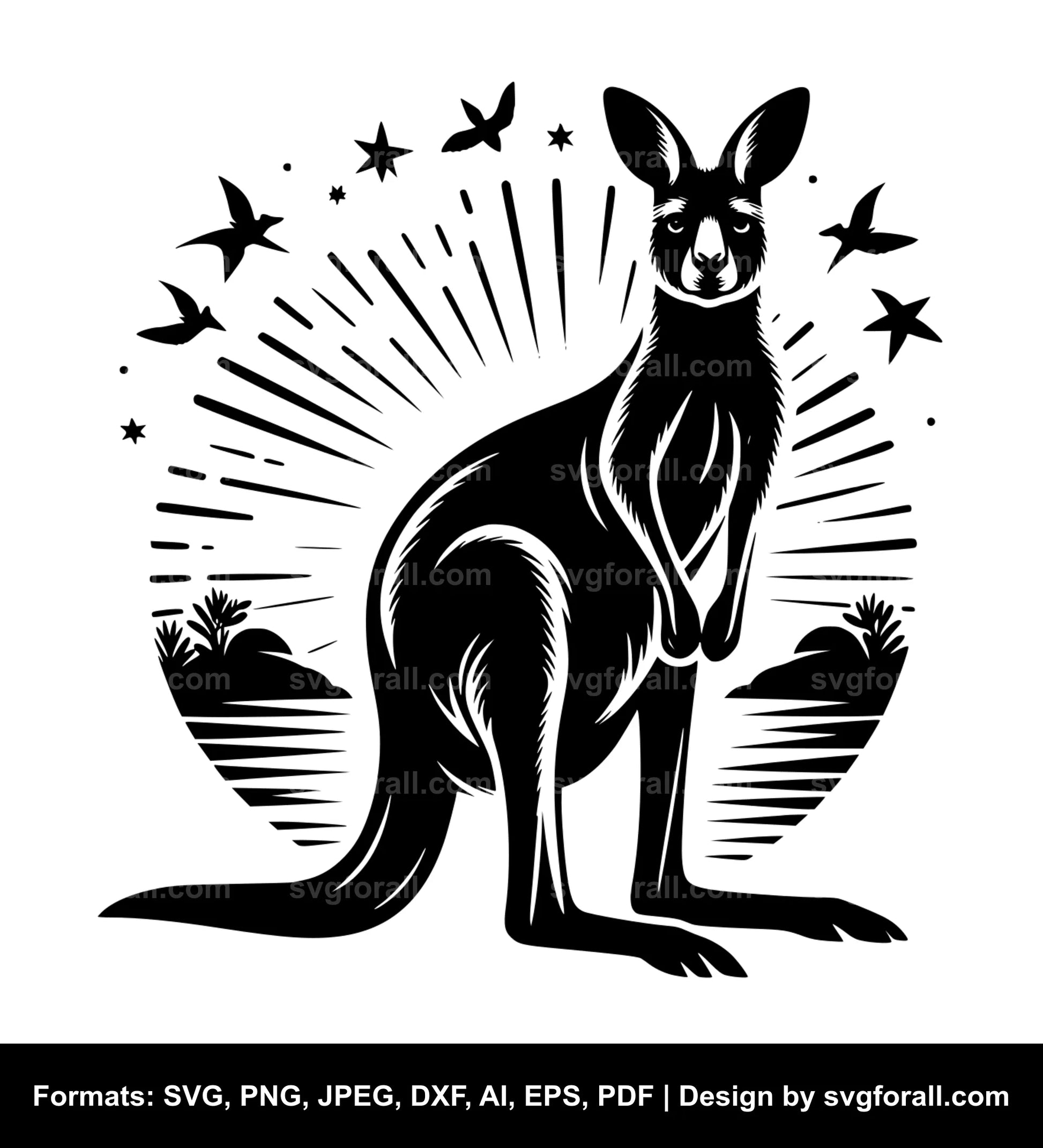 Kangaroo Clipart SVG