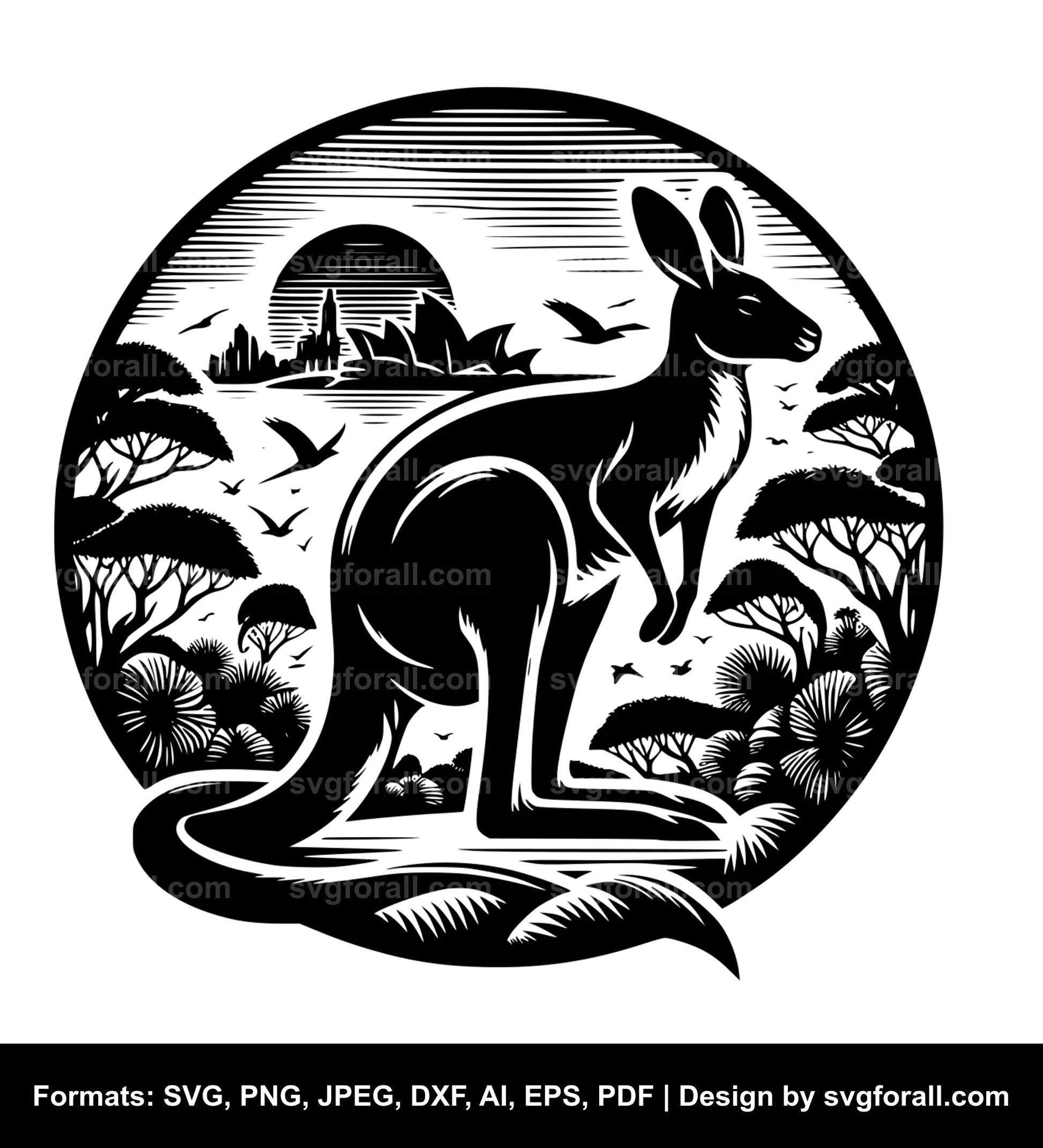 Kangaroo SVG Cut File