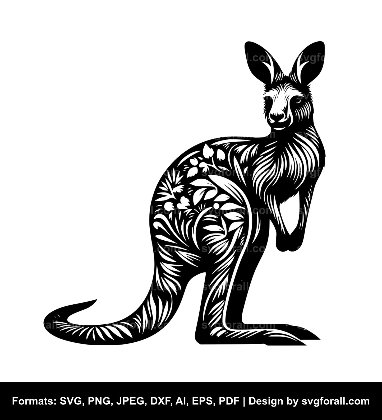 Kangaroo SVG Design