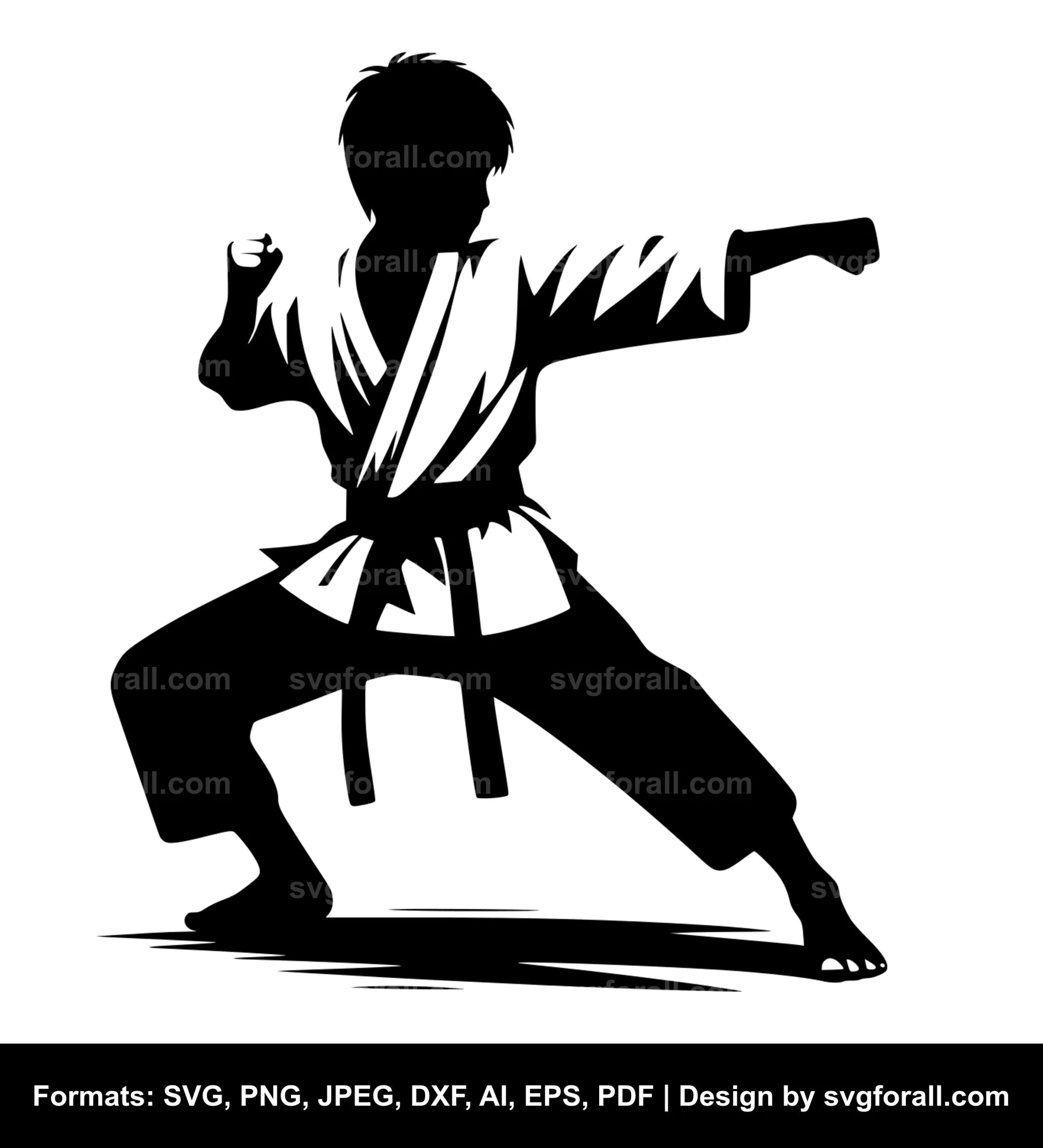 Karate Boy SVG PNG