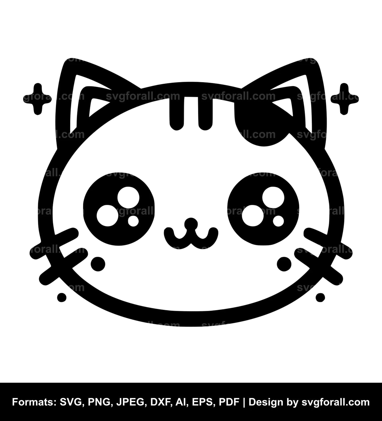 Kawaii Cat SVG File