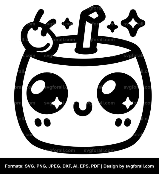 Kawaii Face SVG File