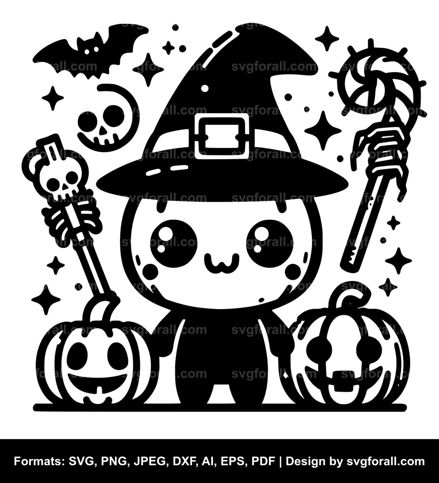 Kawaii Halloween SVG