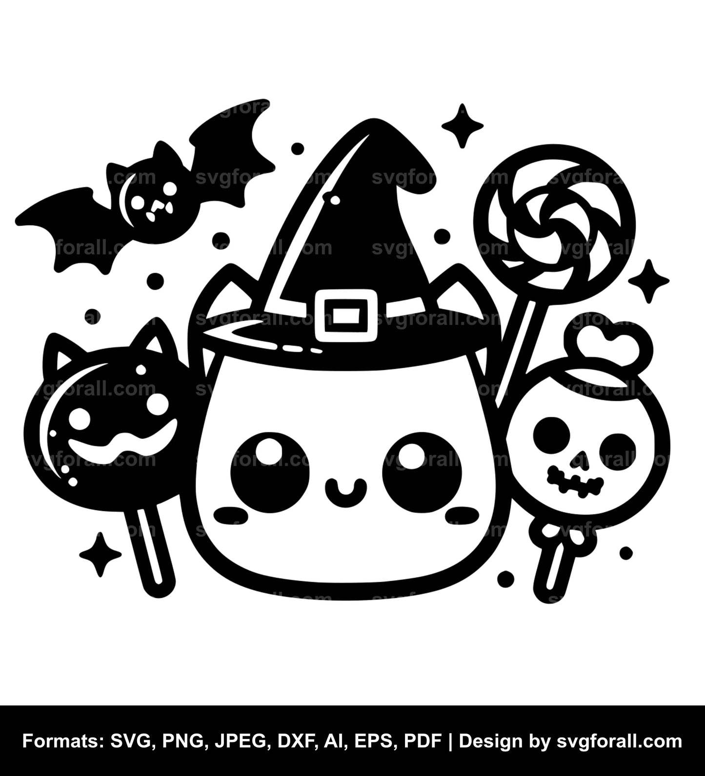 Kawaii Halloween SVG File