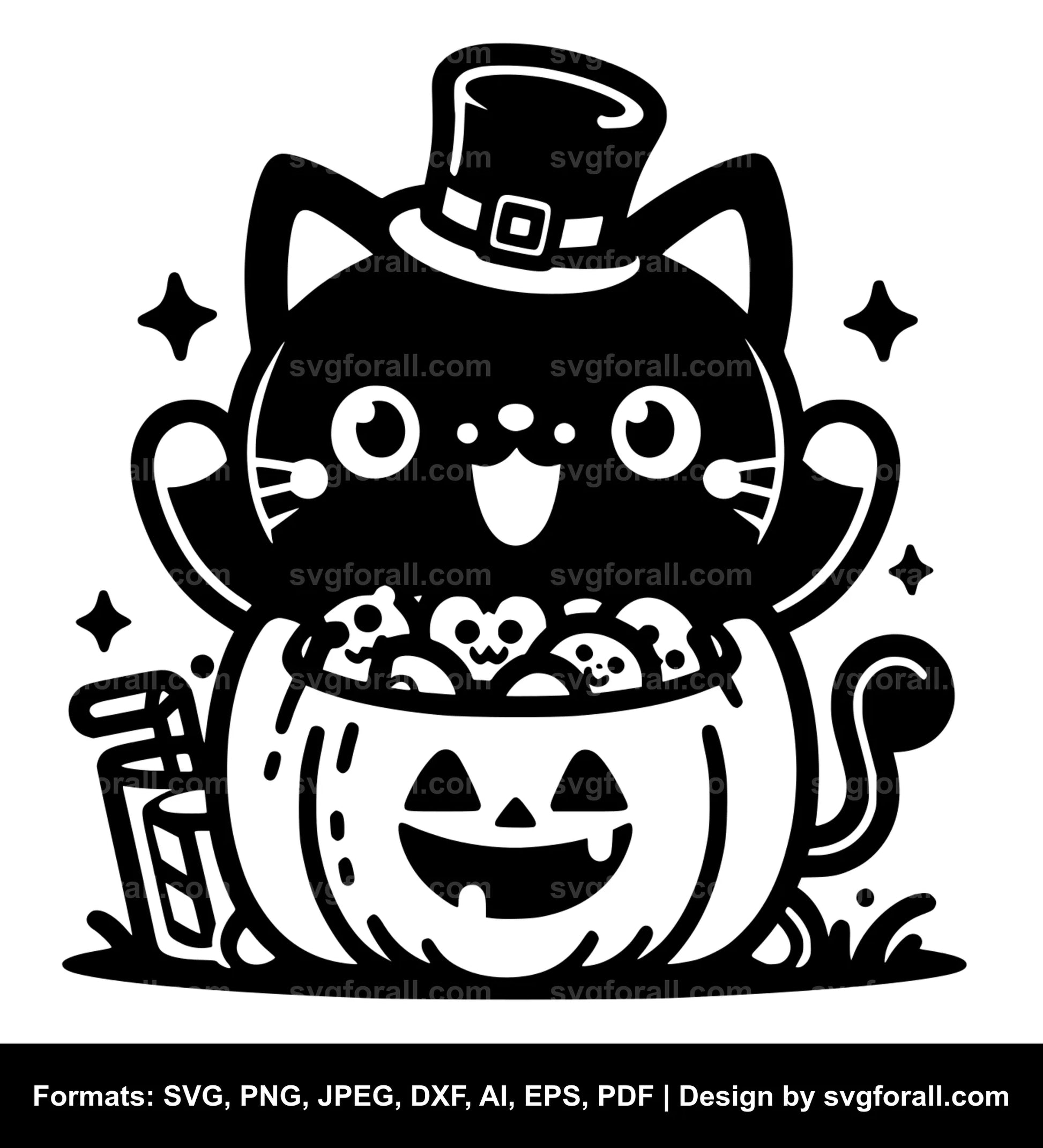 Kawaii Halloween Vector SVG