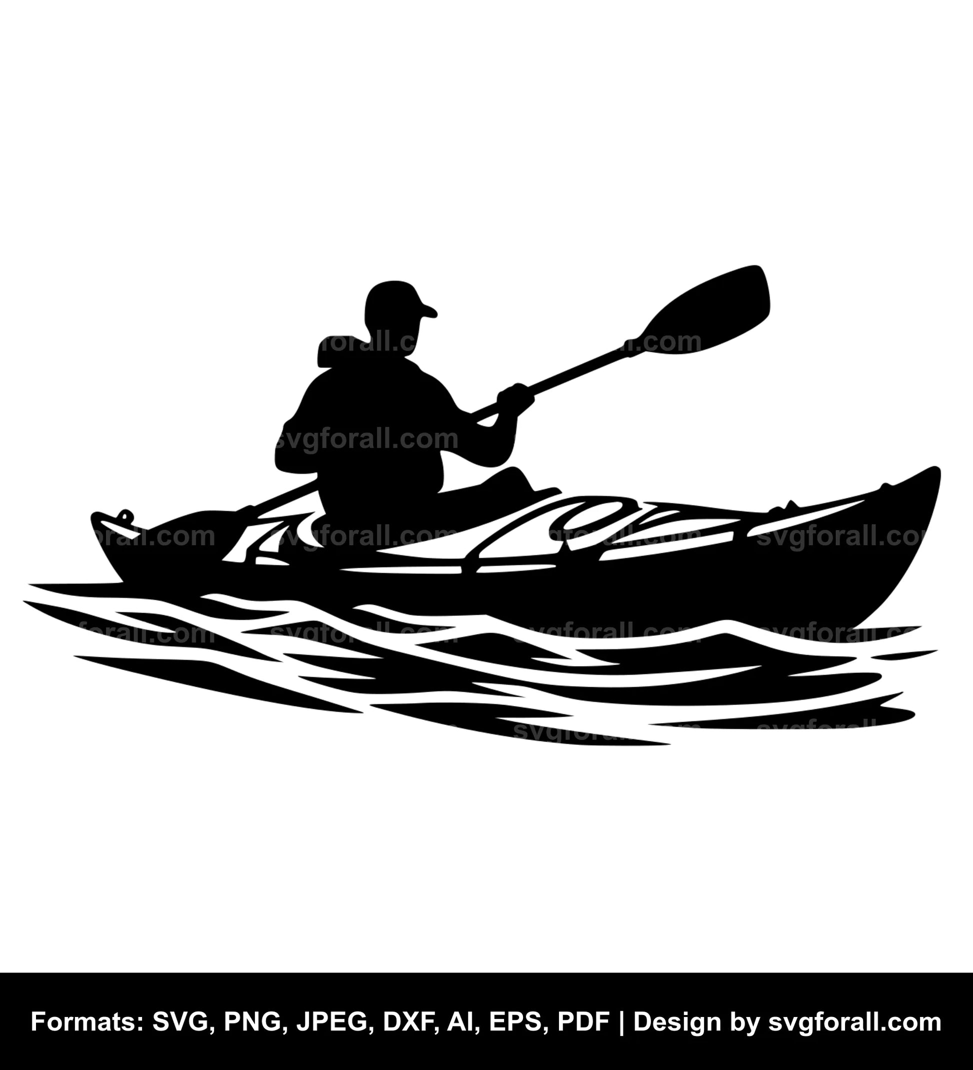 Kayak SVG Vector