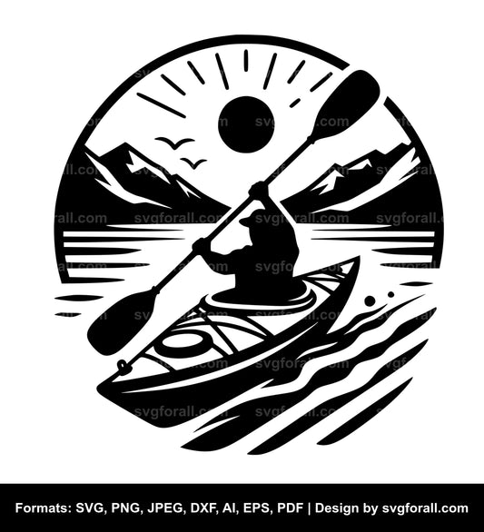 Kayaking SVG