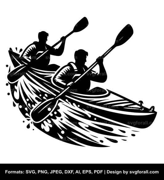 Kayaking SVG PNG