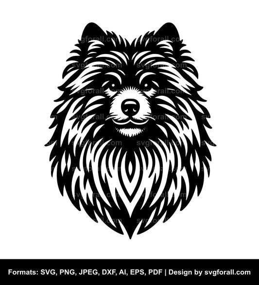 Keeshond Dog SVG File