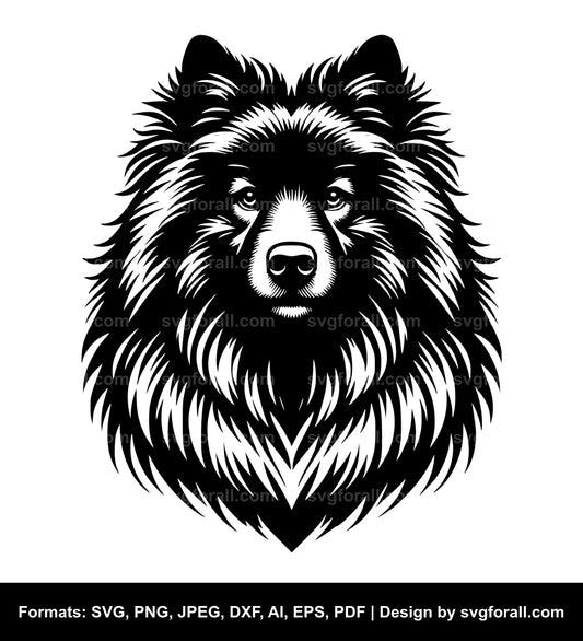 Keeshond Dog SVG PNG