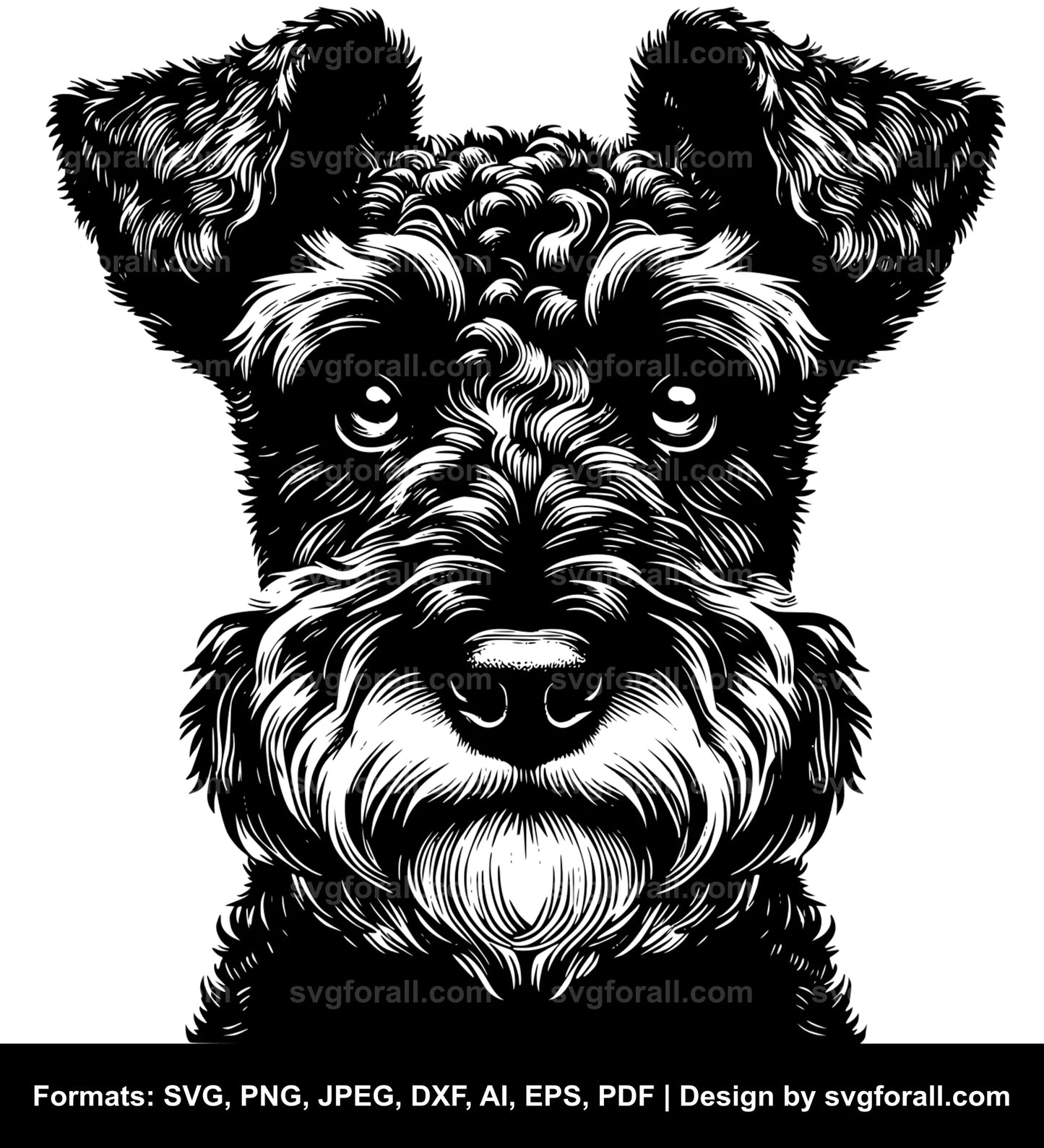 Kerry Blue Terrier Dog SVG