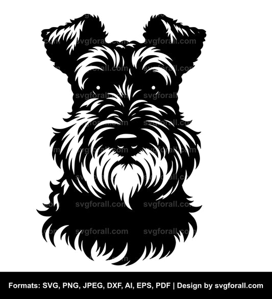 Kerry Blue Terrier Dog SVG Vector