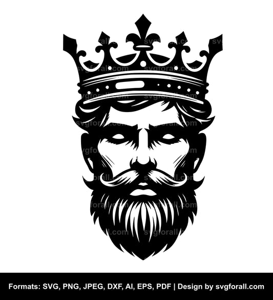 King Crown Black SVG