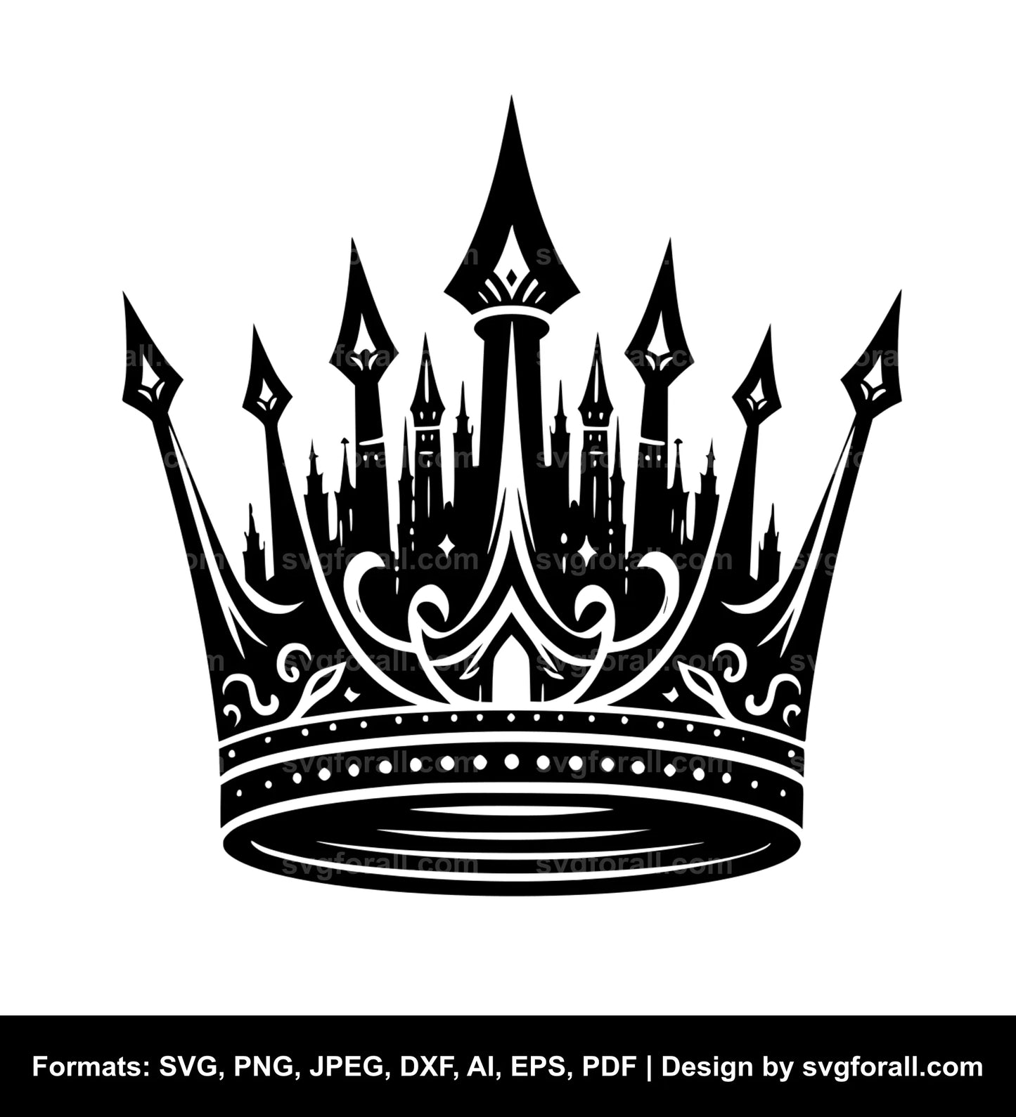 King Crown SVG Vector