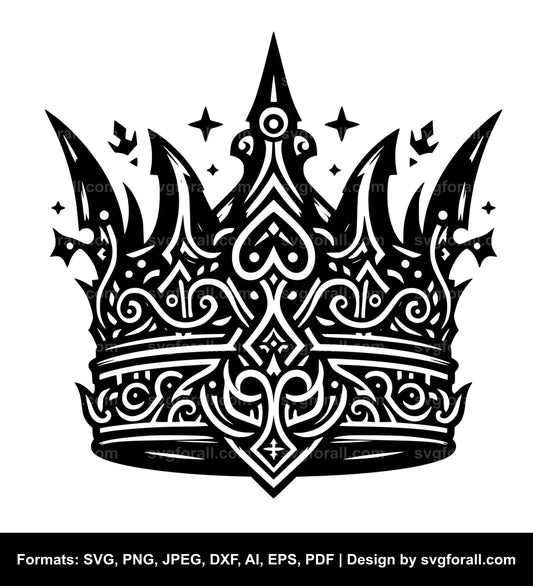 King Crown Vector SVG