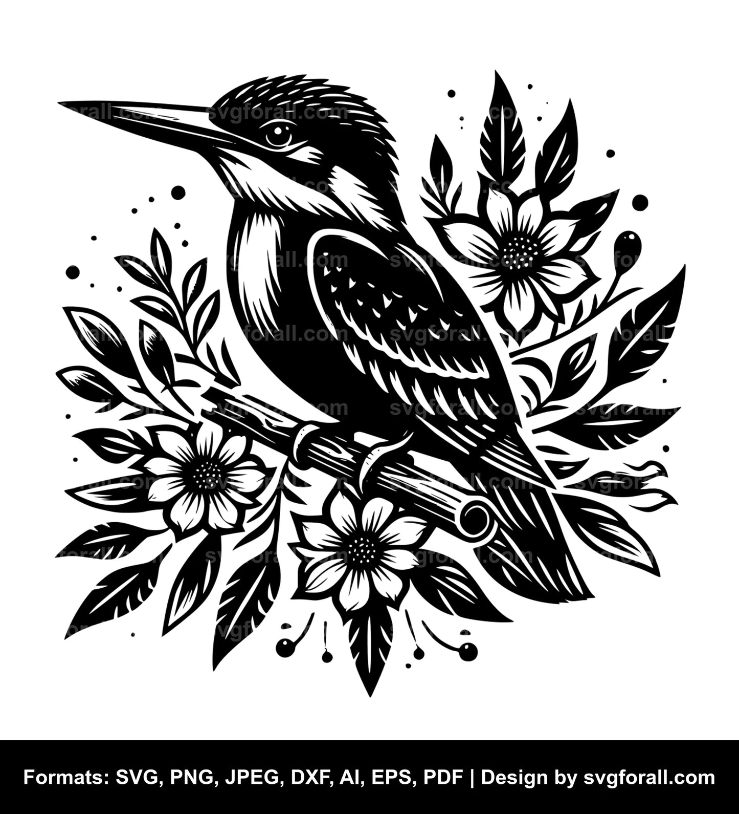 Kingfisher Black SVG