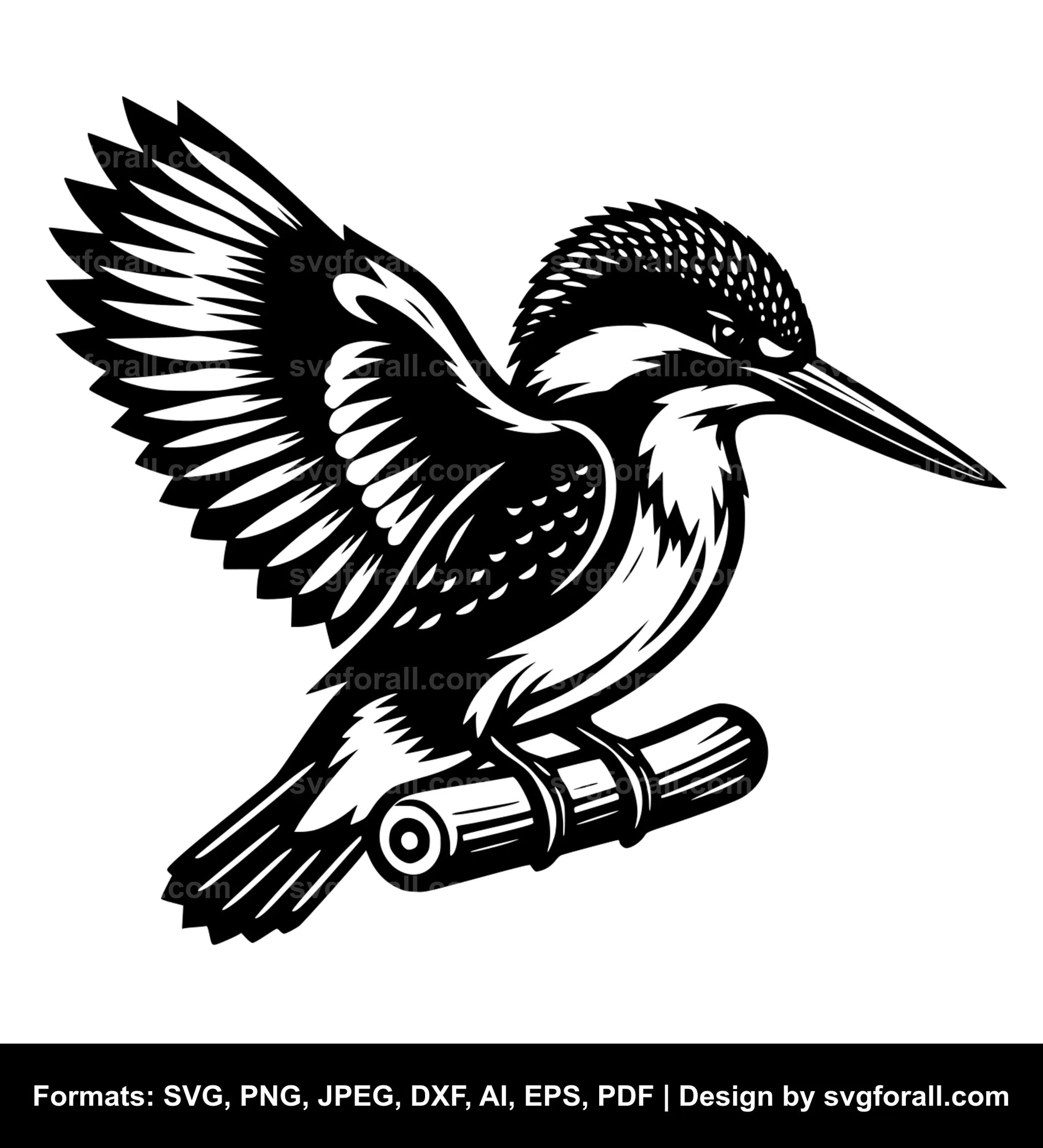 Kingfisher Cricut SVG