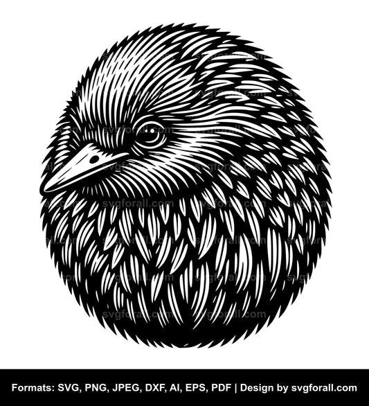 Kiwi Bird Black SVG