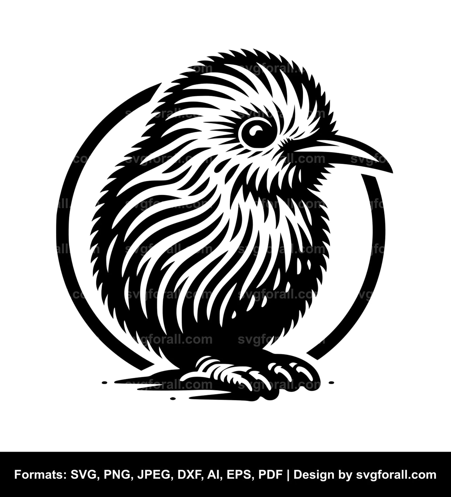 Kiwi Bird SVG File