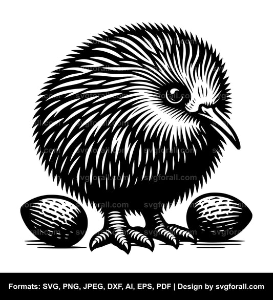 Kiwi Bird Vector SVG