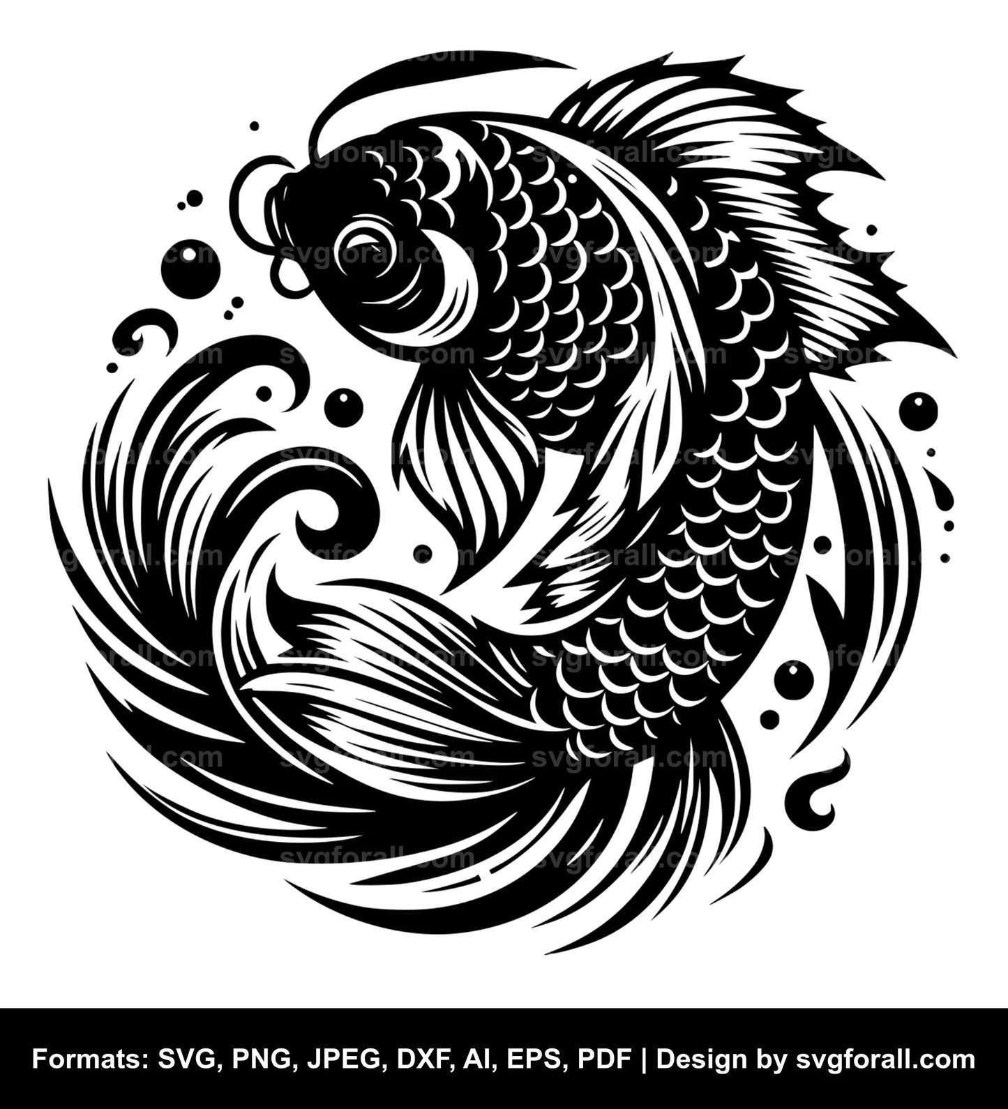 Koi Fish Cricut SVG