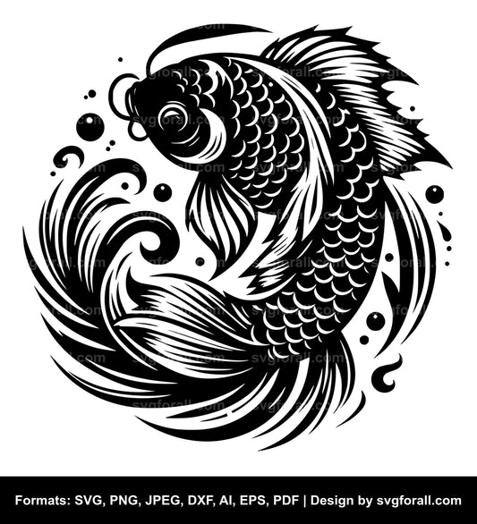 Koi Fish Cricut SVG