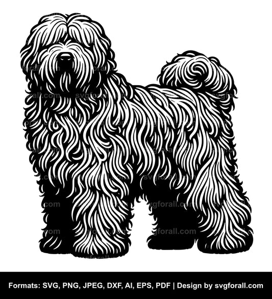 Komondor Dog SVG