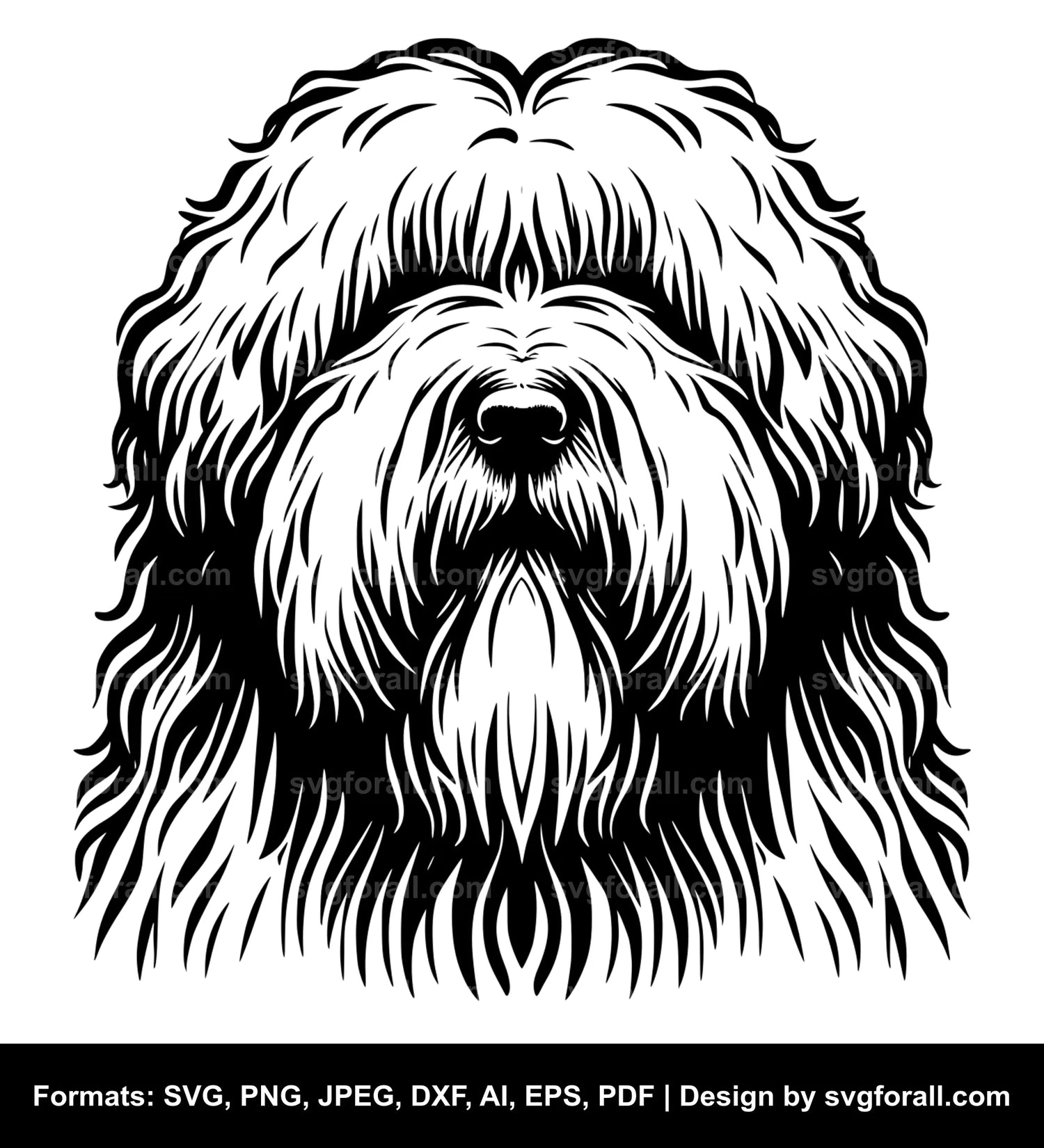 Komondor Dog SVG Design