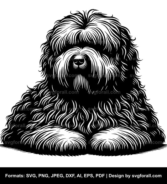 Komondor Dog SVG File