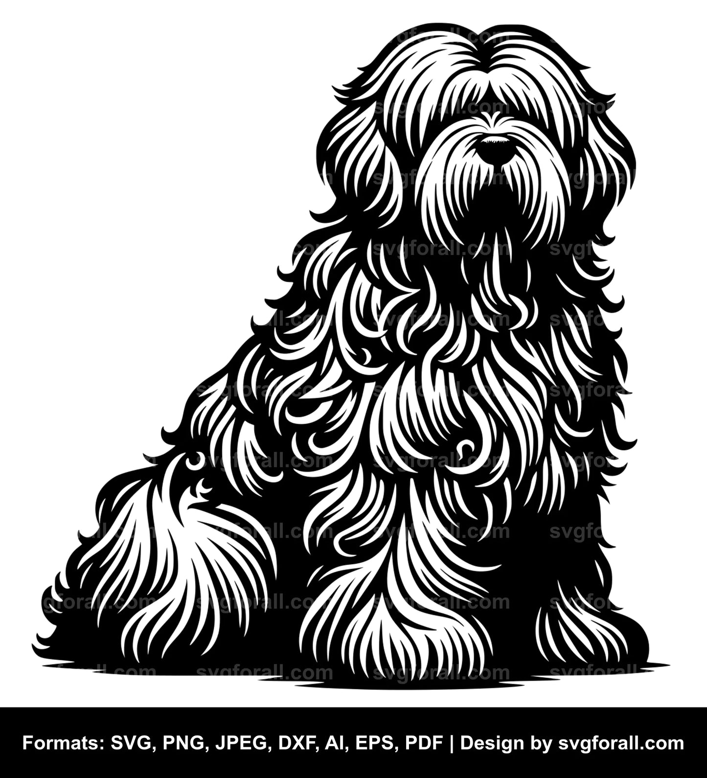 Komondor Dog SVG PNG