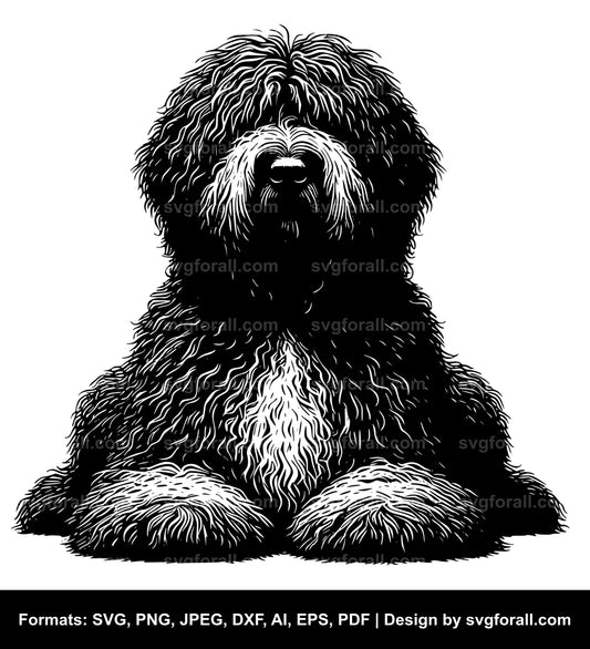 Komondor Dog SVG Vector