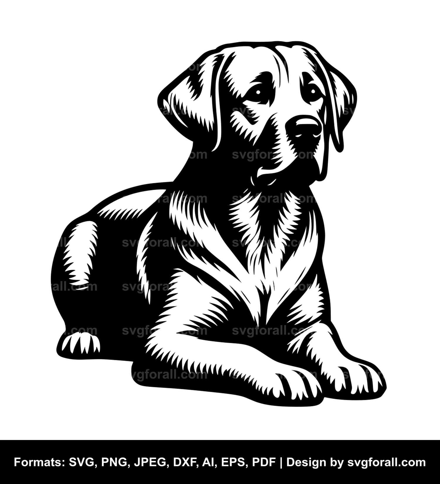 Labrador Retriever Dog SVG Design