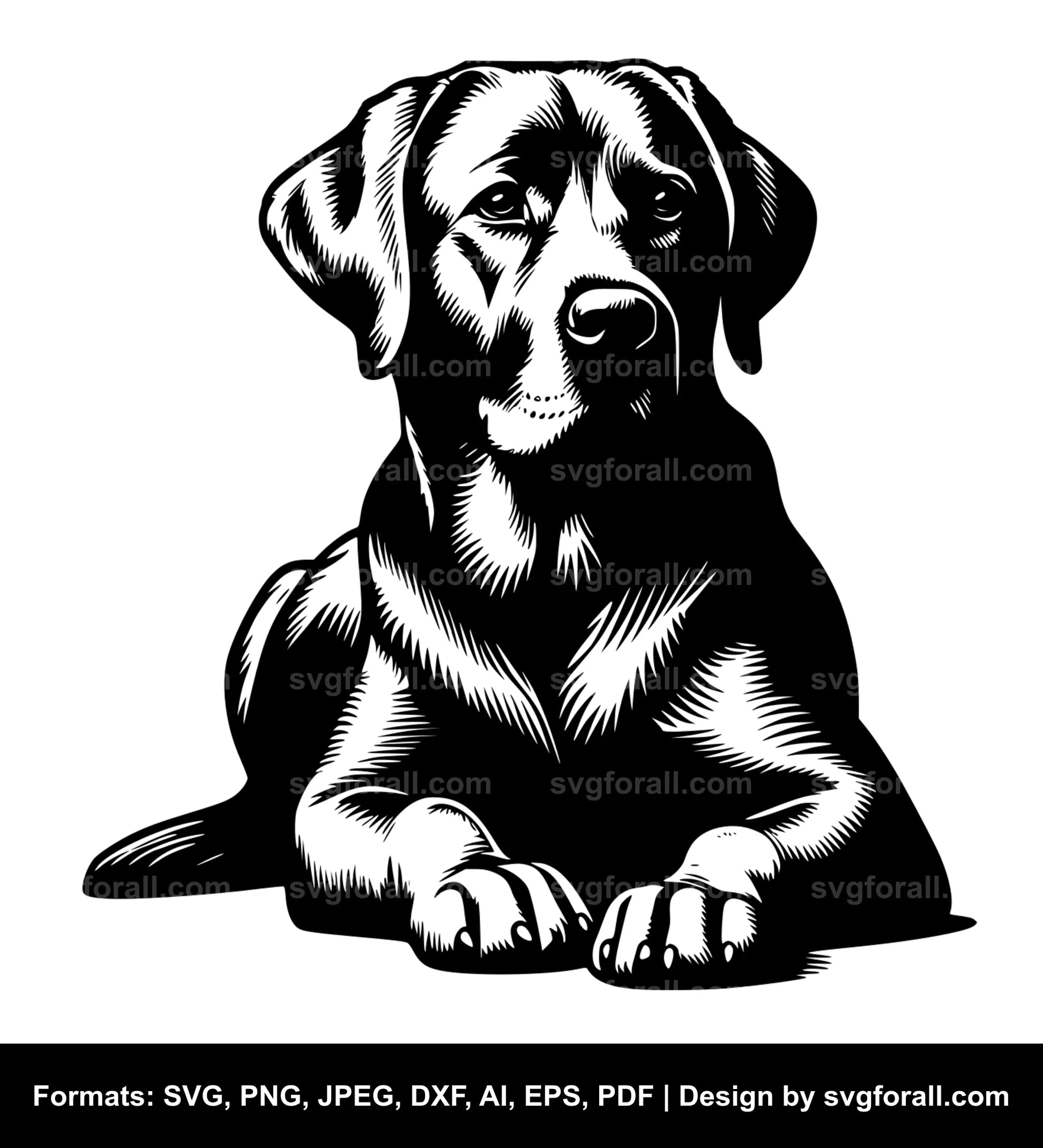 Labrador Retriever Dog SVG File