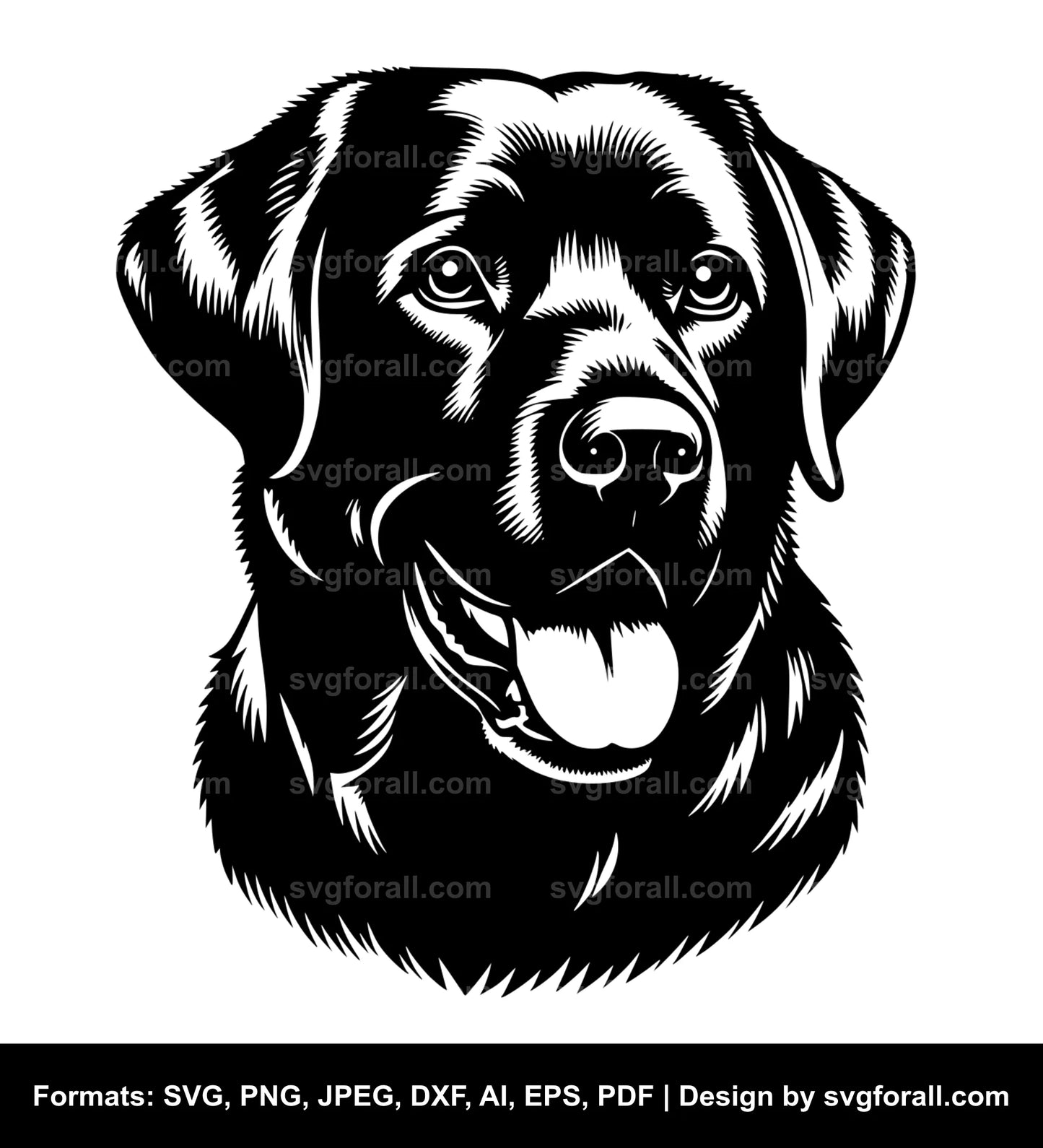 Labrador Retriever Dog Vector SVG