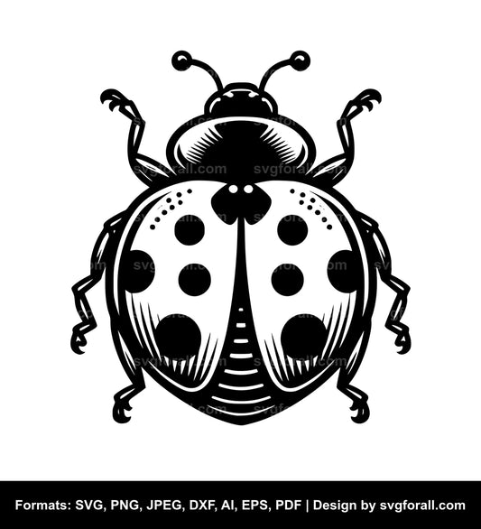 Ladybug Black SVG