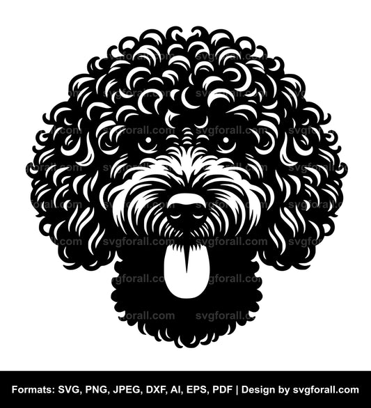 Lagotto Romagnolo Dog Black SVG PNG