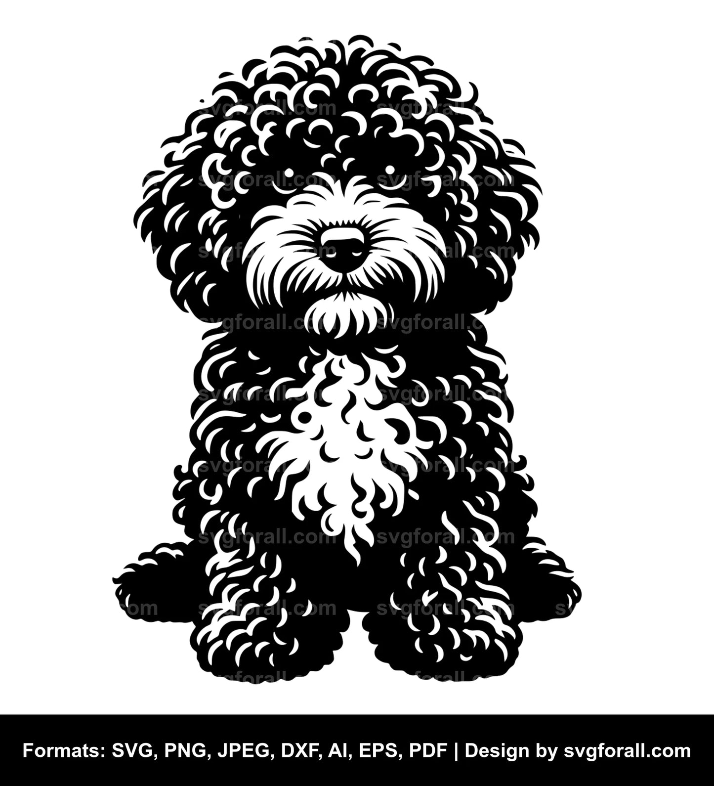 Lagotto Romagnolo Dog SVG Clipart