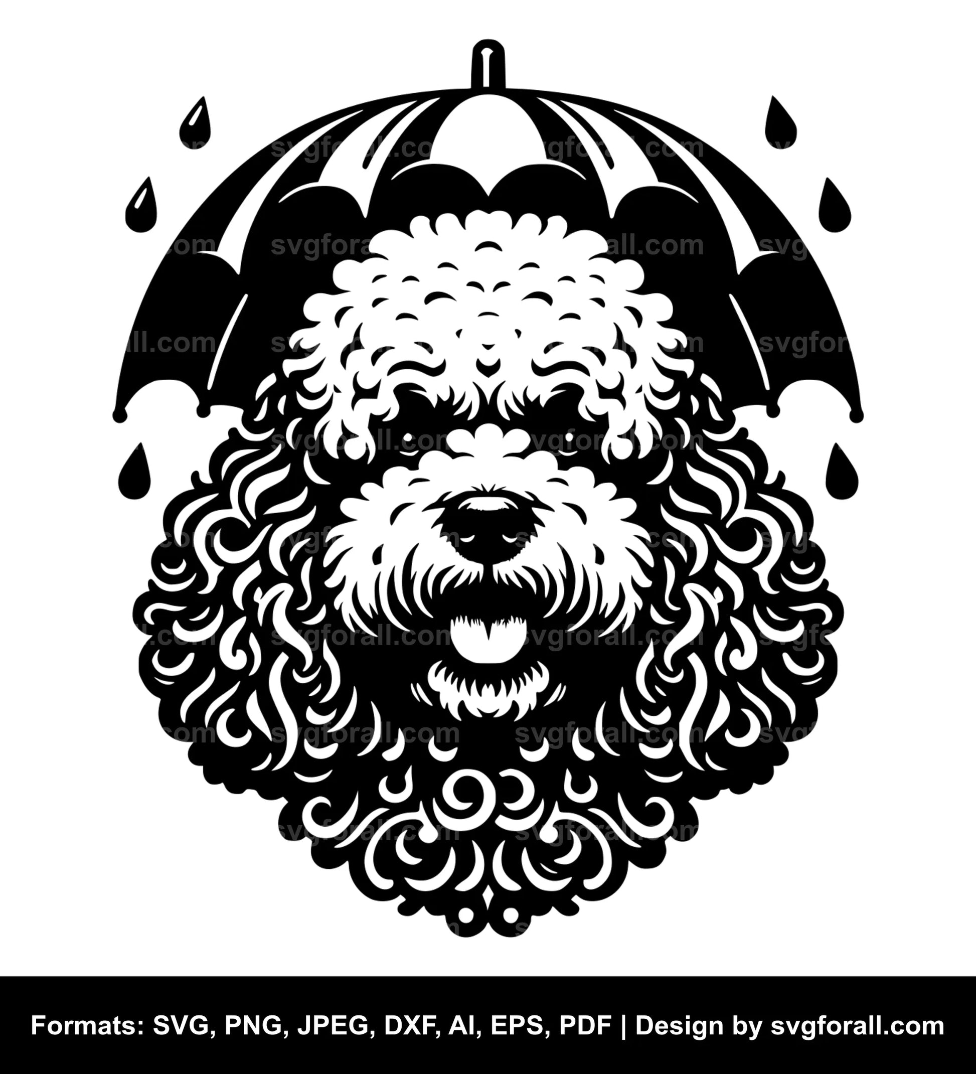 Lagotto Romagnolo Dog SVG Cut File