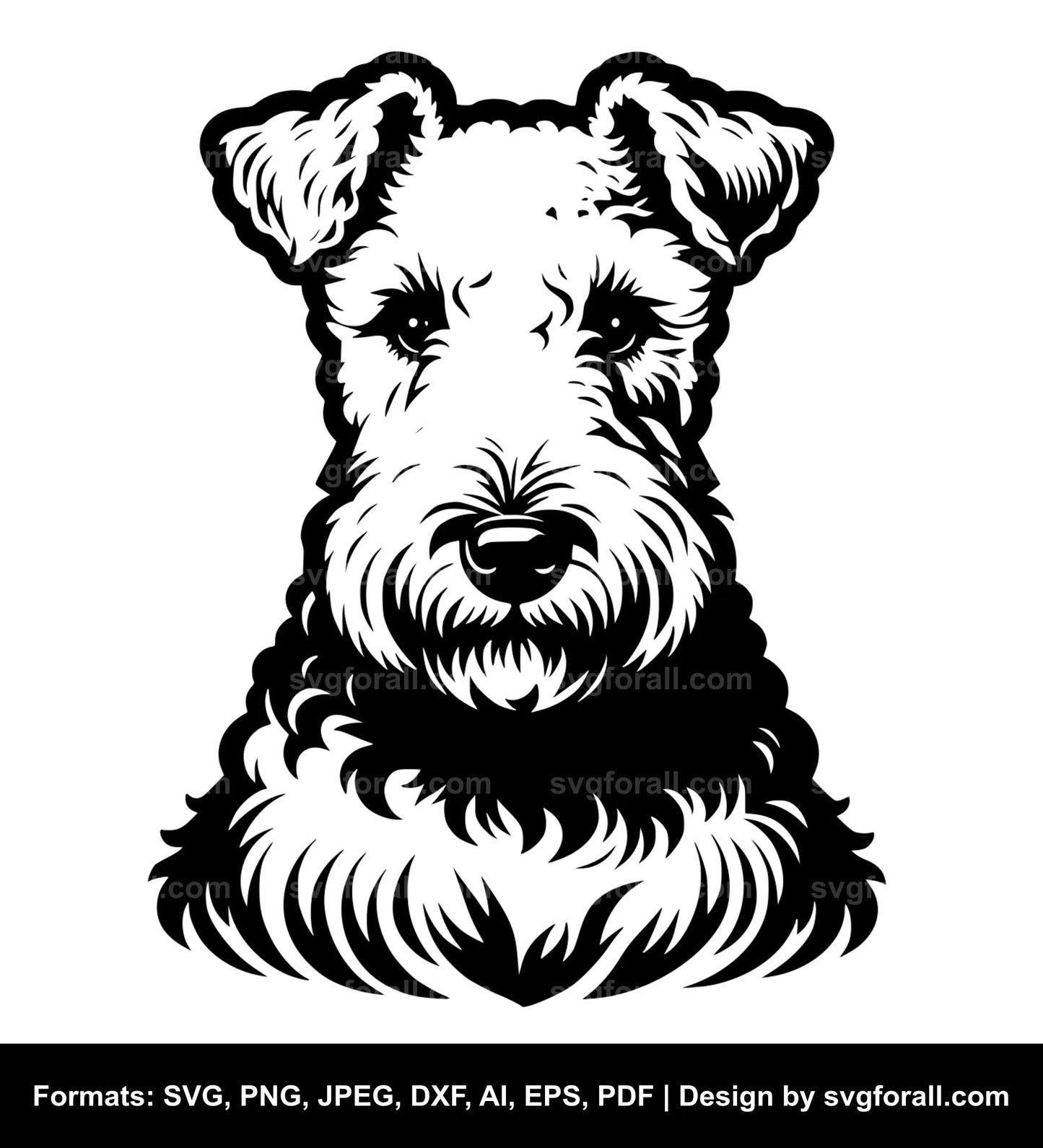 Lakeland Terrier Dog SVG Vector