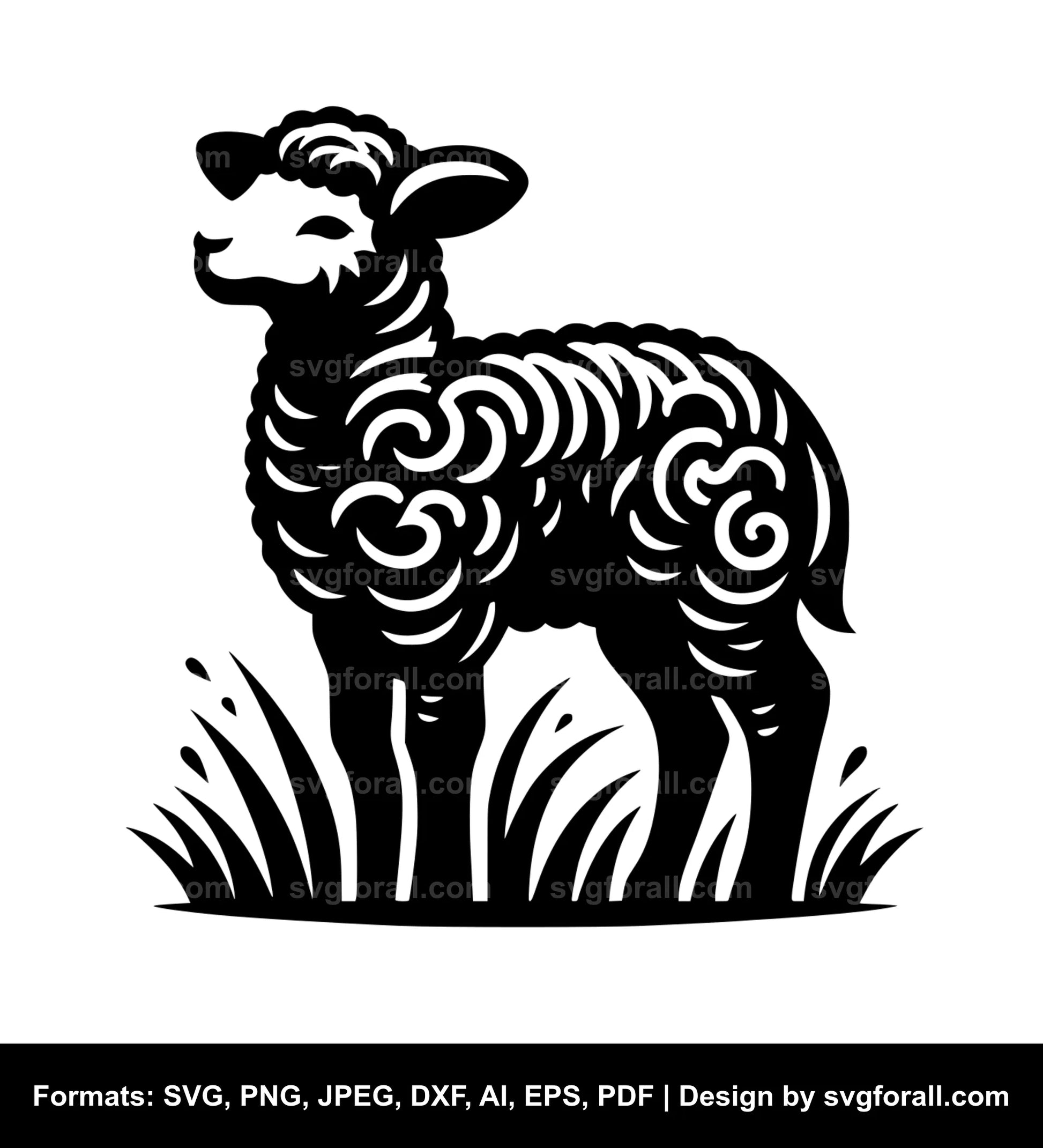 Lamb Black SVG