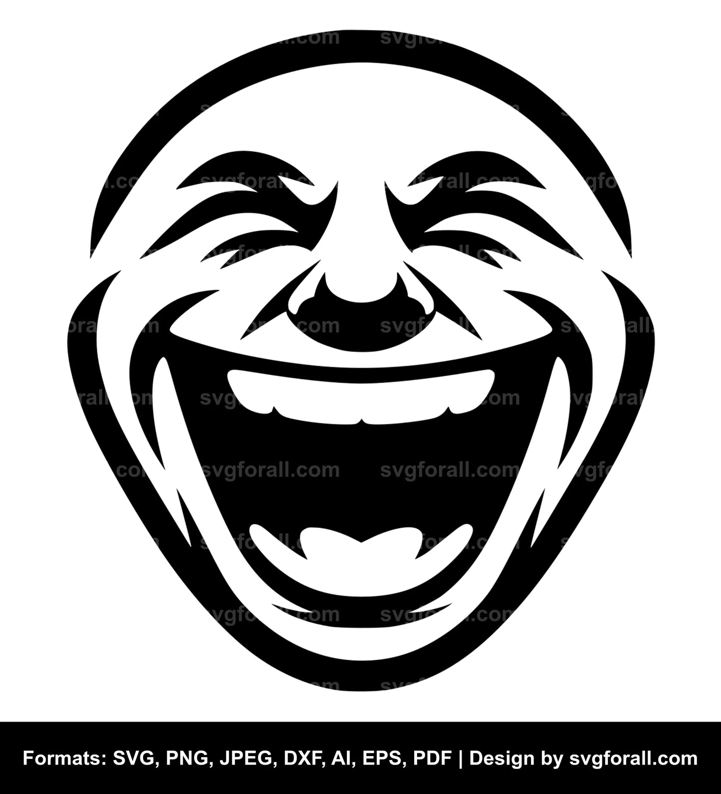 Laughing Face SVG