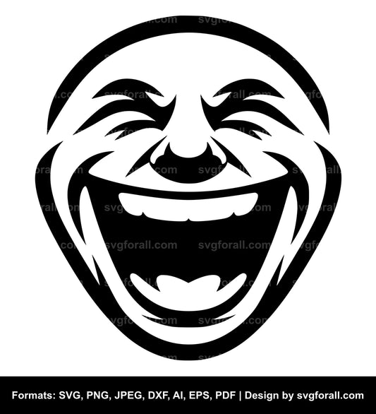 Laughing Face SVG