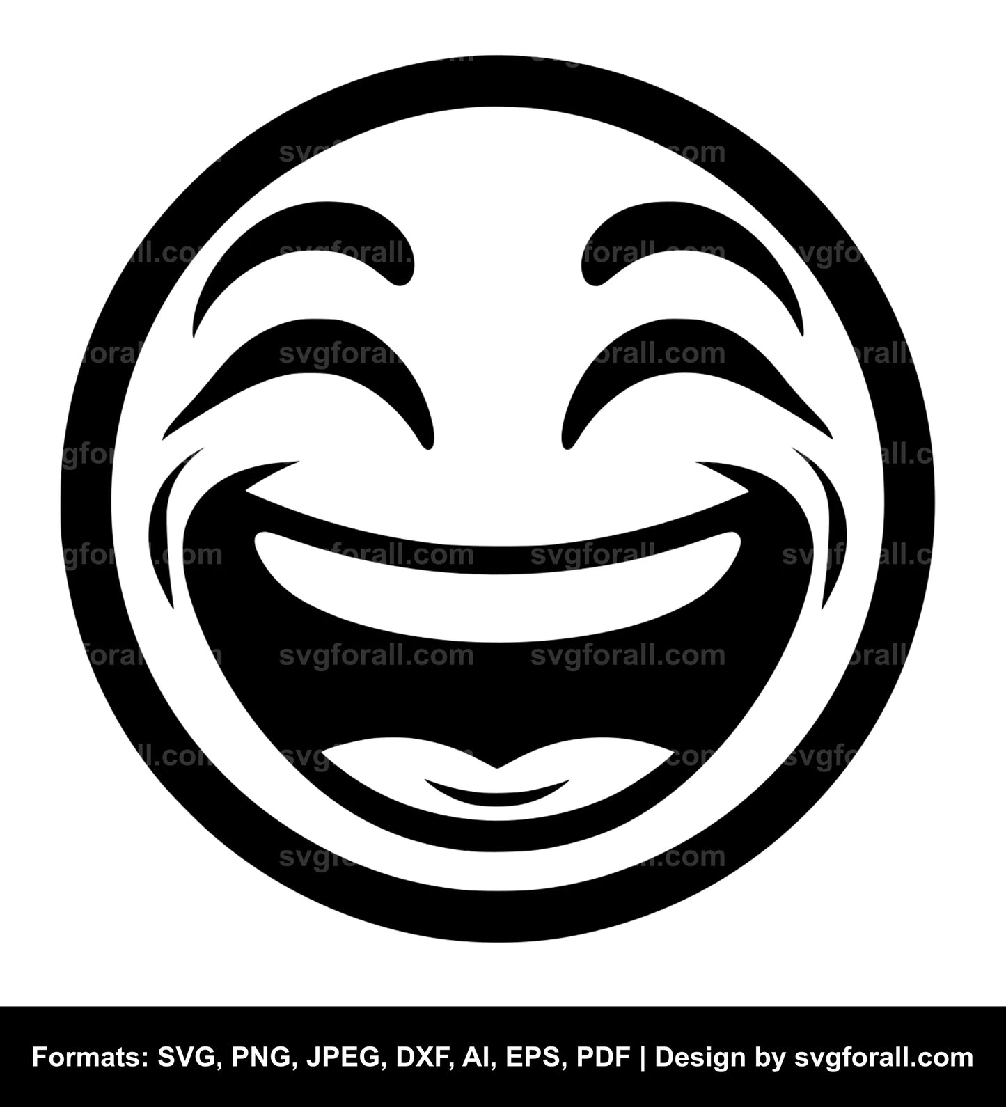 Laughing Face SVG File