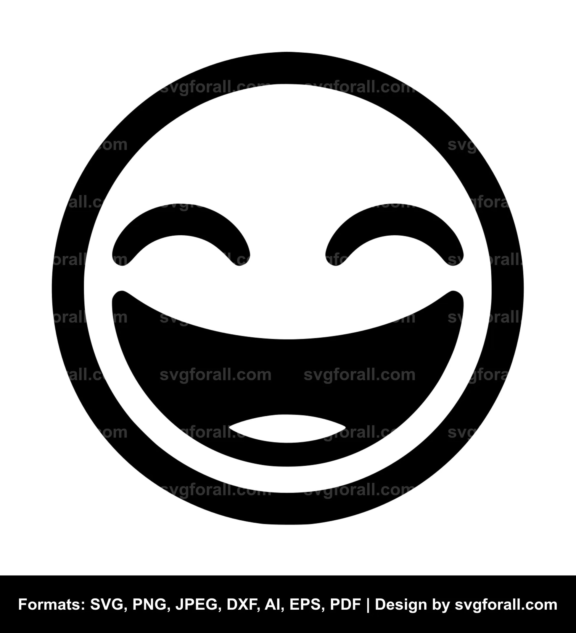 Laughing Face SVG PNG