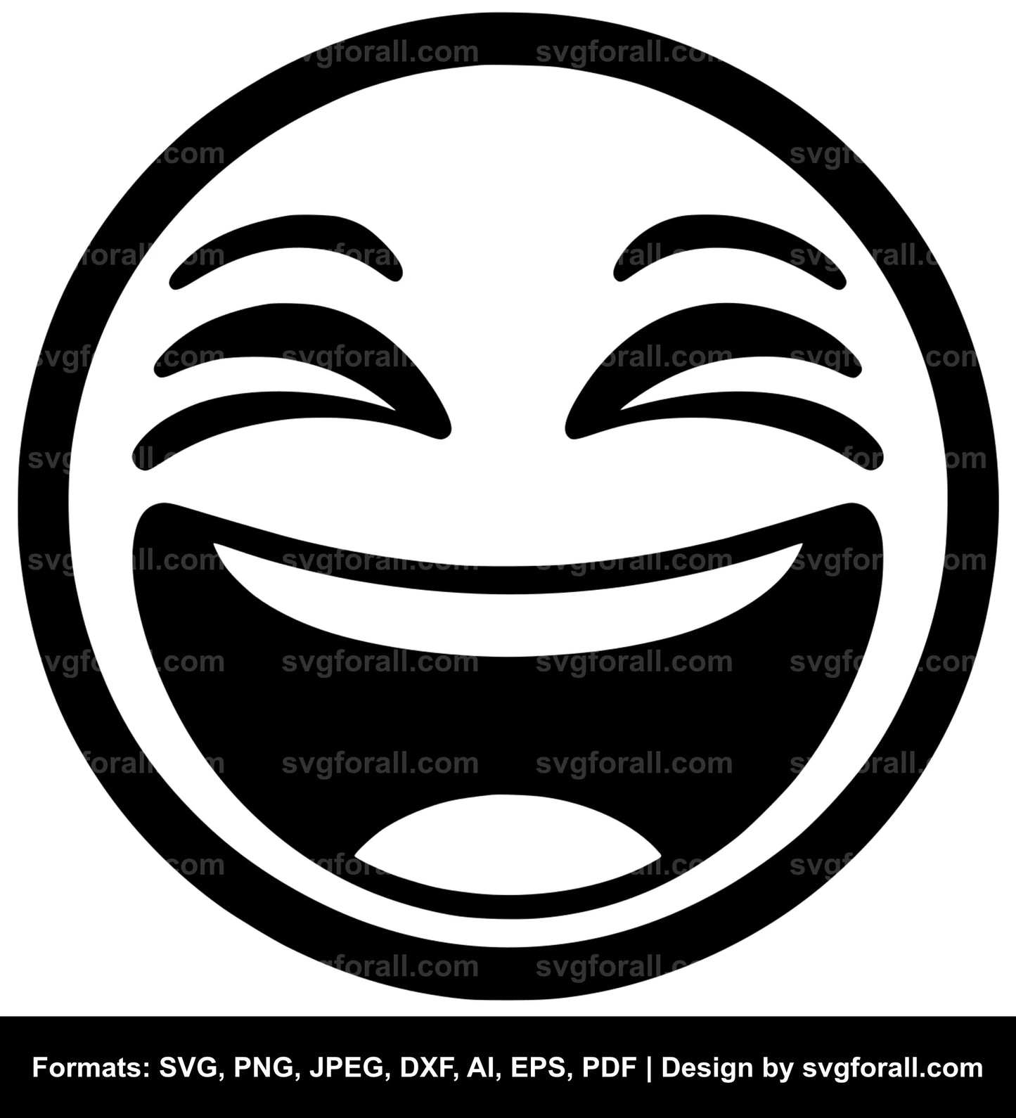 Laughing Face Vector SVG