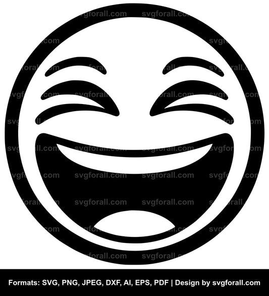 Laughing Face Vector SVG